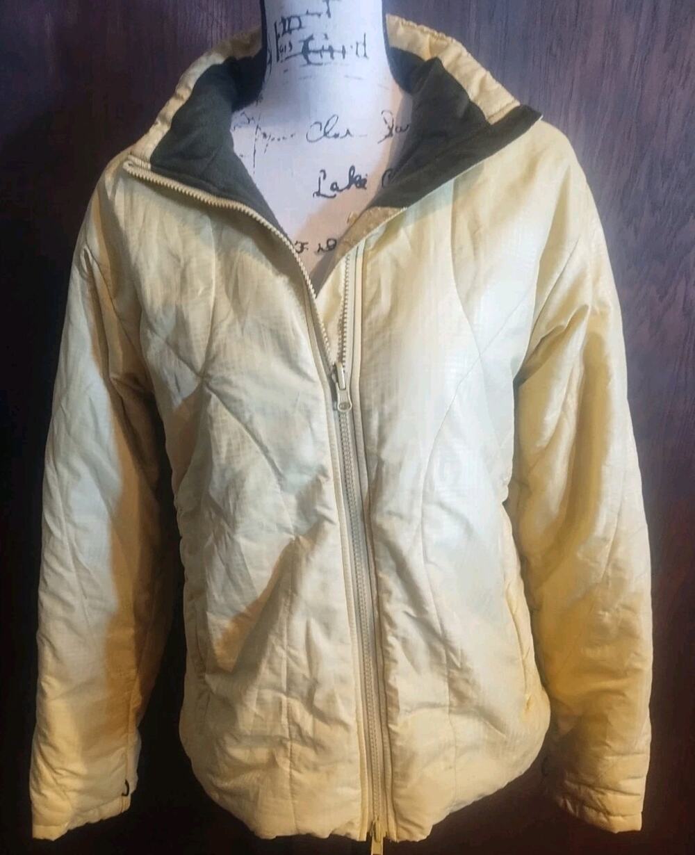 Columbia Titanium Women’s Medium Interchange Jacket Yellow Full Zip Lightweight